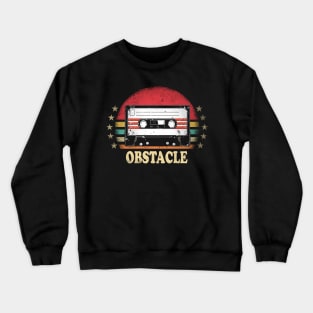 Great Gift Obstacle Classic Proud Name Christmas 70s 80s 90s Crewneck Sweatshirt